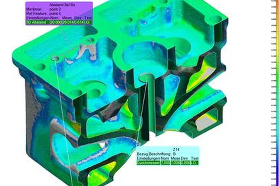 使用CT進(jìn)行3D計(jì)量：氣缸蓋的實(shí)測(cè)與CAD公差比較